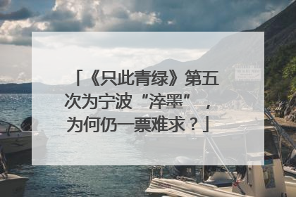 《只此青绿》第五次为宁波“淬墨”，为何仍一票难求？