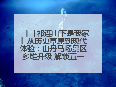 「祁连山下是我家」从历史草原到现代体验：山丹马场景区多维升级 解锁五一文旅新玩法