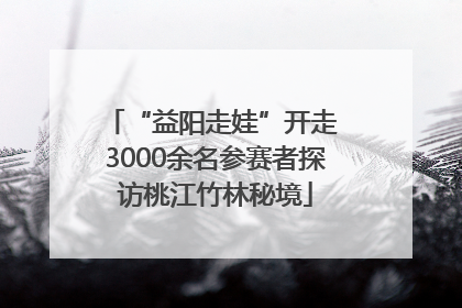 “益阳走娃”开走 3000余名参赛者探访桃江竹林秘境