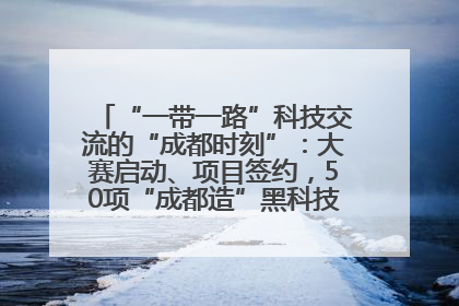 “一带一路”科技交流的“成都时刻”：大赛启动、项目签约，50项“成都造”黑科技吸引多国客商