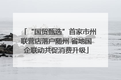 “国贸甄选”首家市州联营店落户随州 省地国企联动共促消费升级