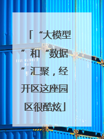 “大模型”和“数据”汇聚，经开区这座园区很酷炫