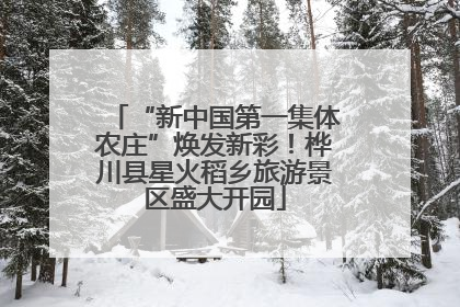 “新中国第一集体农庄”焕发新彩！桦川县星火稻乡旅游景区盛大开园