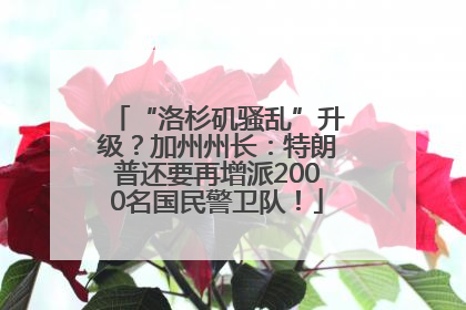 “洛杉矶骚乱”升级？加州州长：特朗普还要再增派2000名国民警卫队！