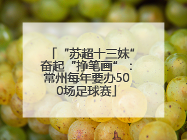 “苏超十三妹”奋起“挣笔画”：常州每年要办500场足球赛