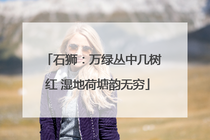 石狮：万绿丛中几树红 湿地荷塘韵无穷