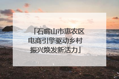 石嘴山市惠农区电商引擎驱动乡村振兴焕发新活力