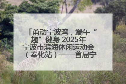 甬动宁波湾，端午“趣”健身 2025年宁波市滨海休闲运动会（奉化站）——首届宁波湾海洋运动会盛