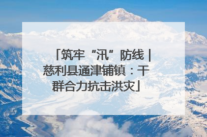 筑牢“汛”防线｜慈利县通津铺镇：干群合力抗击洪灾