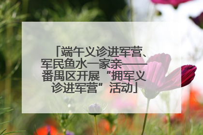 端午义诊进军营、军民鱼水一家亲——番禺区开展“拥军义诊进军营”活动