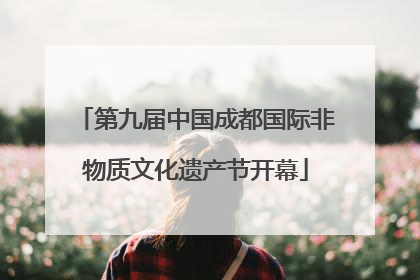 第九届中国成都国际非物质文化遗产节开幕