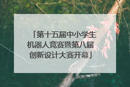 第十五届中小学生机器人竞赛暨第八届创新设计大赛开幕