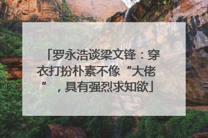 罗永浩谈梁文锋：穿衣打扮朴素不像“大佬”，具有强烈求知欲