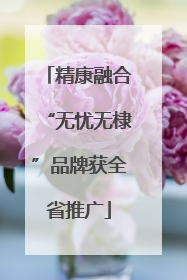 精康融合“无忧无棣”品牌获全省推广