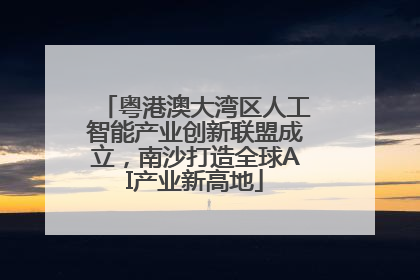 粤港澳大湾区人工智能产业创新联盟成立，南沙打造全球AI产业新高地