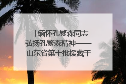 缅怀孔繁森同志 弘扬孔繁森精神——山东省第十批援藏干部人才清明节前到岗巴县开展党性教育
