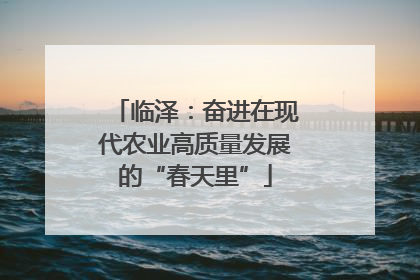 临泽：奋进在现代农业高质量发展的“春天里”