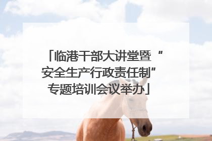 临港干部大讲堂暨“安全生产行政责任制”专题培训会议举办