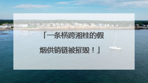 一条横跨湘桂的假烟供销链被摧毁！