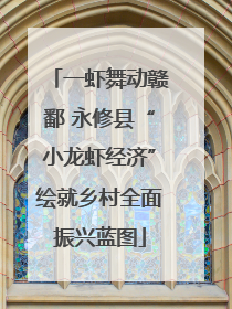 一虾舞动赣鄱 永修县“小龙虾经济”绘就乡村全面振兴蓝图