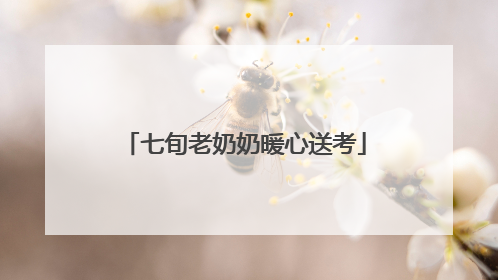 七旬老奶奶暖心送考