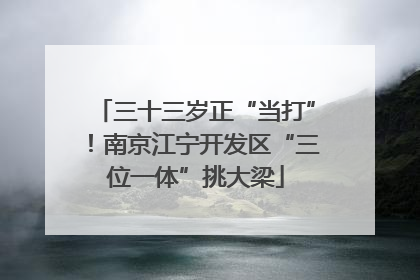 三十三岁正“当打”！南京江宁开发区“三位一体”挑大梁