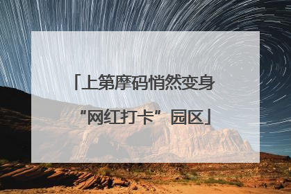 上第摩码悄然变身“网红打卡”园区