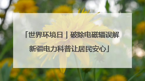 世界环境日｜破除电磁辐误解 新疆电力科普让居民安心