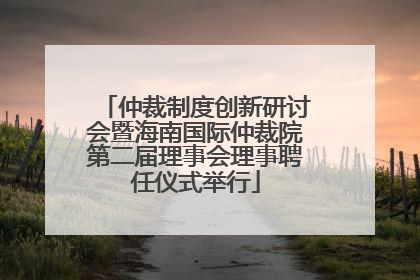 仲裁制度创新研讨会暨海南国际仲裁院第二届理事会理事聘任仪式举行
