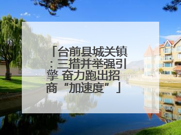 台前县城关镇：三措并举强引擎 奋力跑出招商“加速度”