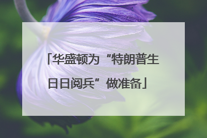华盛顿为“特朗普生日日阅兵”做准备