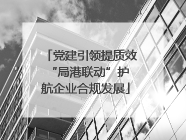 党建引领提质效 “局港联动”护航企业合规发展