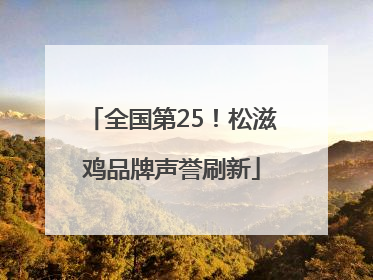 全国第25！松滋鸡品牌声誉刷新