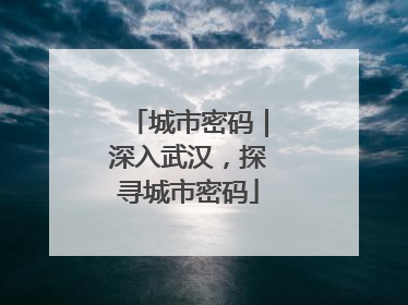 城市密码｜深入武汉，探寻城市密码