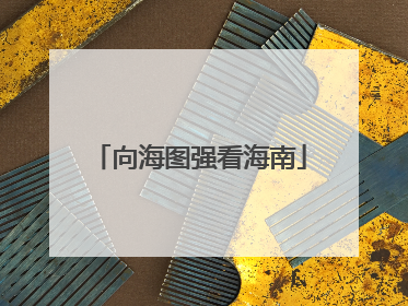 向海图强看海南