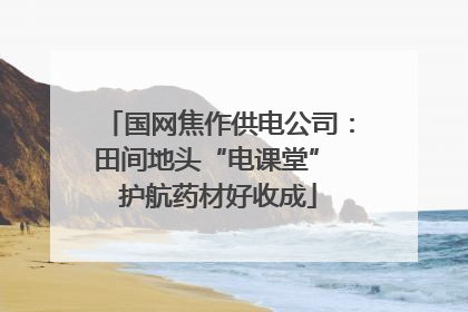 国网焦作供电公司：田间地头“电课堂” 护航药材好收成