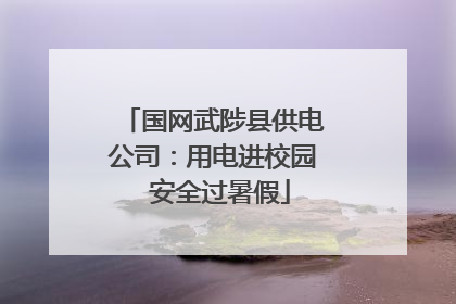 国网武陟县供电公司：用电进校园  安全过暑假