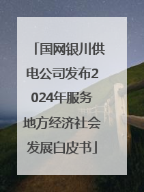 国网银川供电公司发布2024年服务地方经济社会发展白皮书