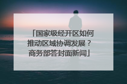 国家级经开区如何推动区域协调发展？商务部答封面新闻