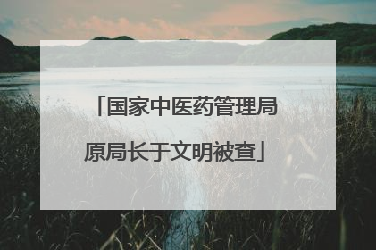 国家中医药管理局原局长于文明被查