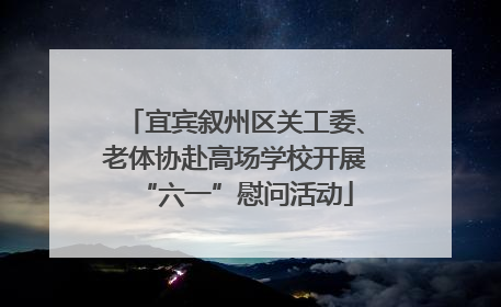 宜宾叙州区关工委、老体协赴高场学校开展“六一”慰问活动