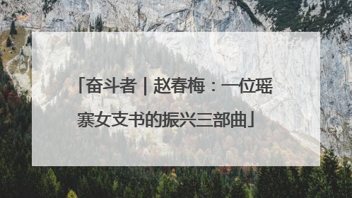 奋斗者｜赵春梅：一位瑶寨女支书的振兴三部曲