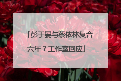 彭于晏与蔡依林复合六年？工作室回应