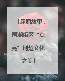 屈原故里：国潮街区“点亮”荆楚文化之美