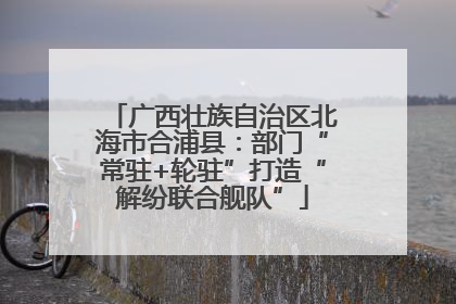 广西壮族自治区北海市合浦县：部门“常驻+轮驻”打造“解纷联合舰队”