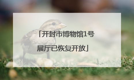 开封市博物馆1号展厅已恢复开放
