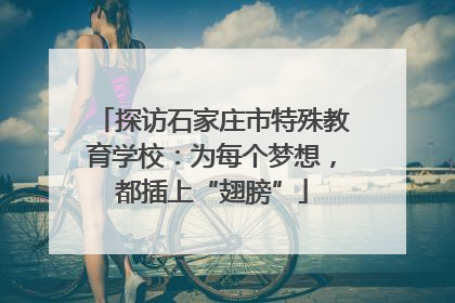 探访石家庄市特殊教育学校：为每个梦想，都插上“翅膀”