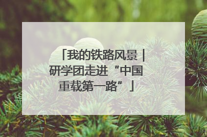 我的铁路风景｜研学团走进“中国重载第一路”