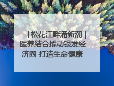 松花江畔涌新潮｜医养结合撬动银发经济圈 打造生命健康产业新样本