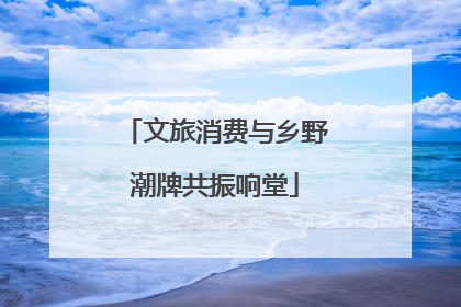 文旅消费与乡野潮牌共振响堂